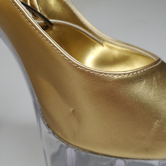 GASOLINE GOLD ANKLE STRAP SHOES - Picture 9 of 10